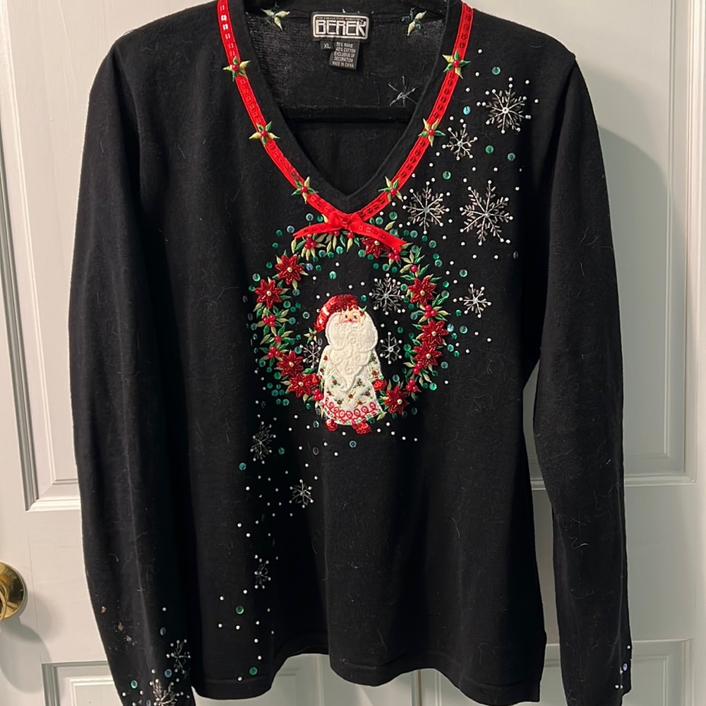 Vintage Berek 2 Christmas sweater size XL